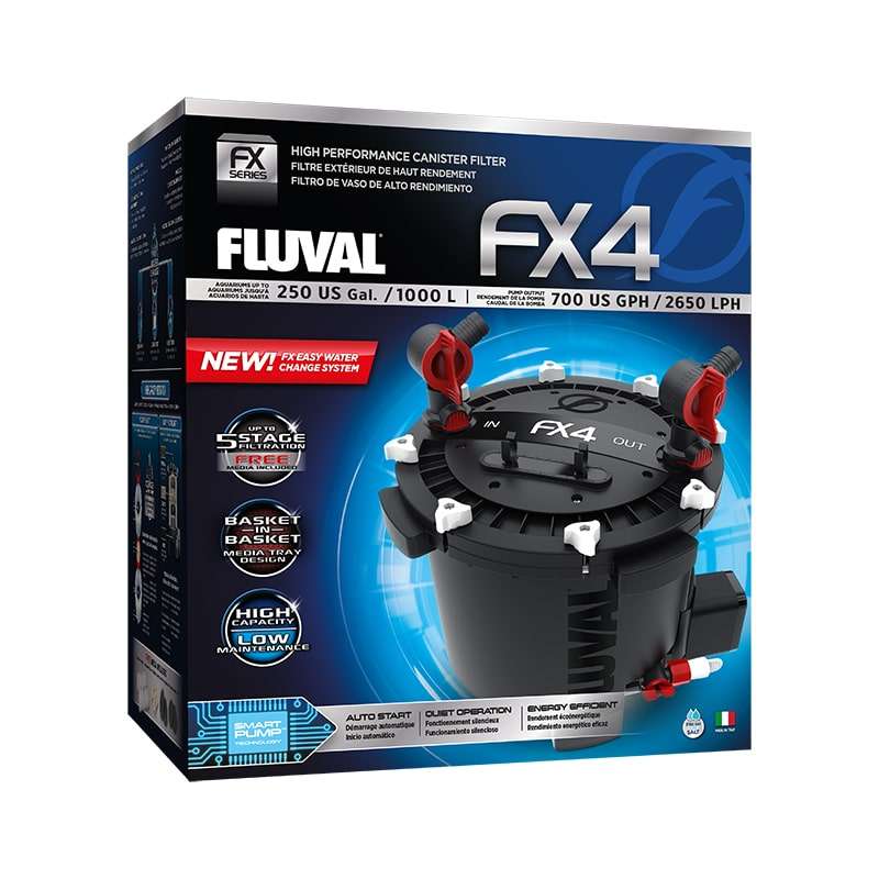 Fluval FX4 Canister Filter, up to 250 US Gal / 1000 L