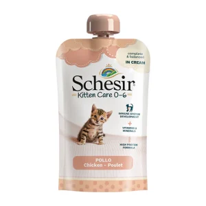 Schesir Kitten Chicken in Cream 150g in pouch