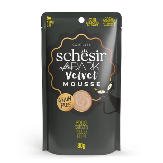 Schesir After Dark Chicken in mousse 80g in pouch Food for adults
