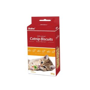 Bioline Natural Catnip Biscuits 80 G
