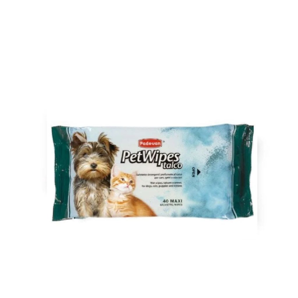 Padovan Pet Wipes Talco 40pcs