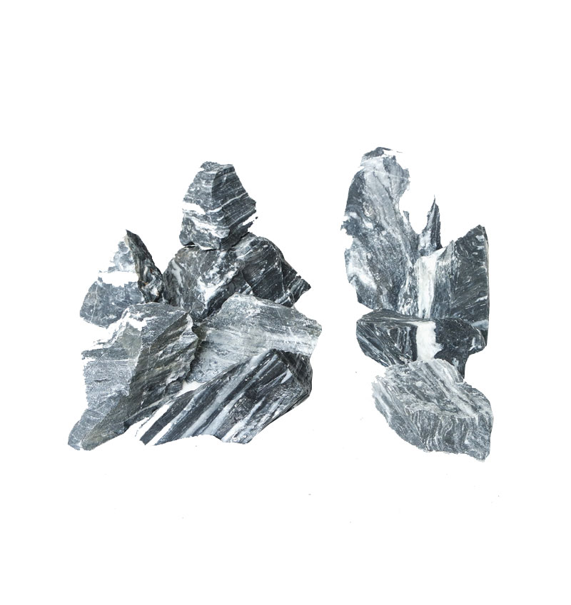 Black & White Aurum Rock - Extra Small / 7-10CM / Approx. 3 PCS / 1KG