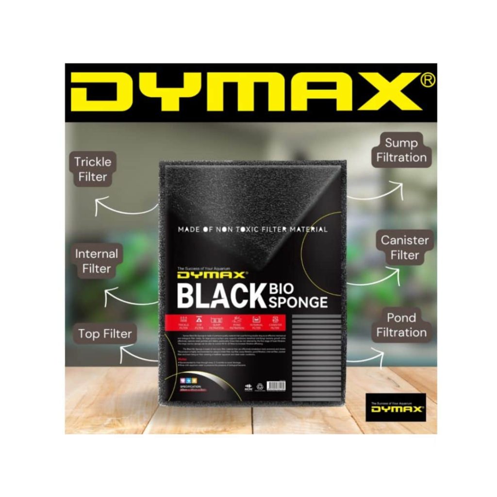 Dymax Black Bio Sponge 60 x 45 x 5 cm